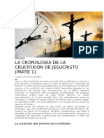 La cronología de la crucifixión de Jesucristo según el calendario judío