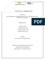 Actividad 6 Etica Responsabiliadad Social, Sotenibilidad Empresarial