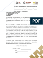 Dap10 Autorización de Uso y Resguardo de Datos Personales