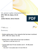 UL Power Spike Characteristics: SFR, Tmo Us, Optus, O2 Uk V0.2 Jarkko Itkonen, Idriss Cheurfa