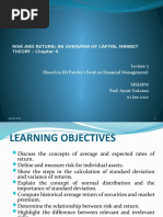 EFM - MSESPM - Lec 5 - Risk and Return - Chapt4 - 2020