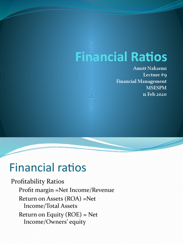 Comprehensive Guide to Financial Ratios | PDF
