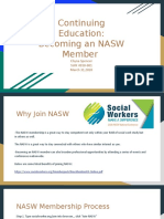Continuing Education Becoming An Nasw Member