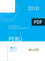Informe de progreso educativo Perú 2010