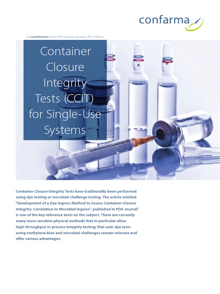 Container Closure Integrity Tests CCIT | PDF | Growth Medium ...
