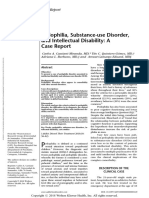 Pedophilia, Substance-Use Disorder, and Intellectual Disability: A Case Report