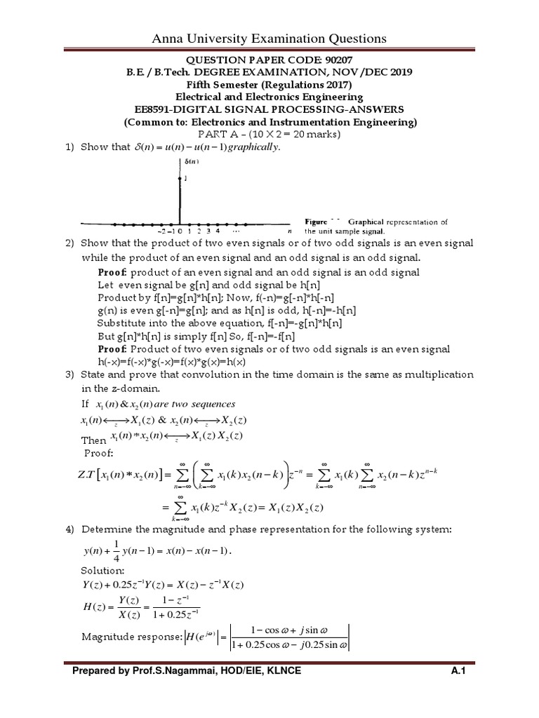 Dsp Nov 19 Q A Pdf Electronics Systems Theory