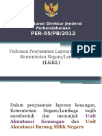PER-55/PB/2012: Pedoman Penyusunan Laporan Keuangan Kementerian Negara/Lembaga