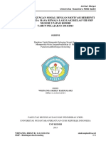 Hubungan Dukungan Sosial Dengan Motivasi Berhenti Merokok Pada Masa Remaja Laki-Laki Kelas Viii SMP Negeri 2 Papar Kediri TAHUN PELAJARAN 2014/2015