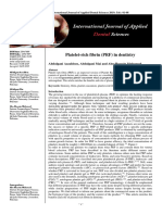 Application of Platelet Rich Fibrin (PRF)
