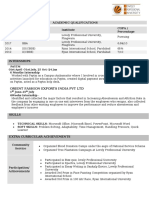 Format - Mba CV