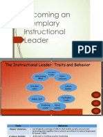 On Becoming and Exemplary Instructional Leader