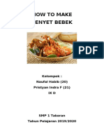 How To Make Penyet Bebek: Kelompok: Naufal Habib (20) Pristyan Indra F (21) IXD