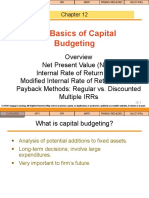 Kuliah 10 The Basic of Capital Budgeting