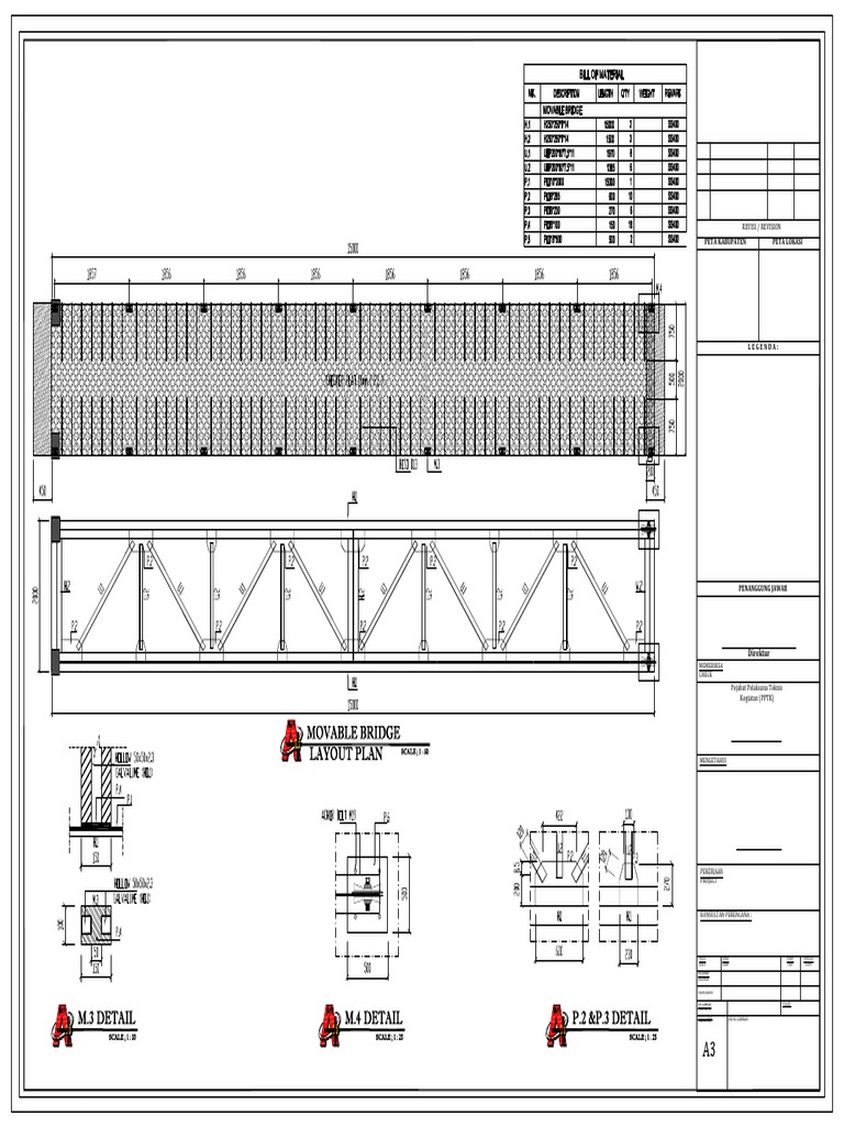 Rencana Detail Jembatan Bergerak | PDF