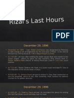 Rizal's Last Hours