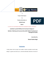 Customer perception of equity trading