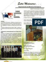 Boletin 190 INFORME MISIONERO DE PANAMÁ - 15 DE NOVIEMBRE 2010