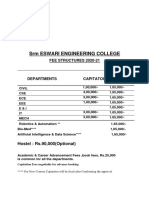 SRM Eswari Engineering College: Fee Structures 2020-21