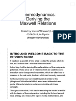 Thermodynamics - Deriving The Maxwell Relations PDF