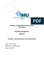 Bachelor of Biomedical Science (Hons) Programme Metabolic Biochemistry BBS2121
