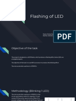 Flashing of LED: Name: Akshat Saxena Roll No: 181CS113
