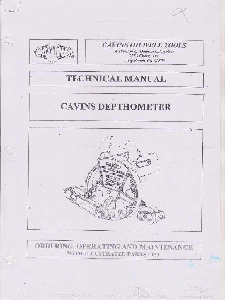 Manual Depthometer PDF | PDF