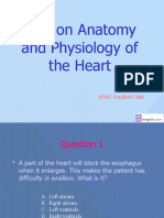 Test On Anatomy and Physiology of The Heart