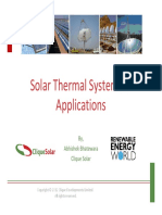 Solar Thermal Systems & Applications