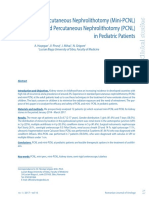 The Mini Percutaneous Nephrolithotomy (Mini-PCNL) and Percutaneous Nephrolithotomy (PCNL) in Pediatric Patients