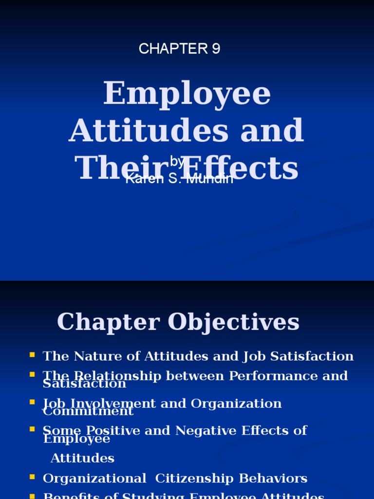 Employee Attitudes and Their Effects | PDF | Job Satisfaction | Survey ...