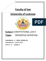 Faculty of Law University of Lucknow: Topic