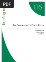 T G ' F R: HE Overnment S Iscal Ules