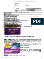 UPSC Electrical Engineering Syllabus Electrical Engineering Optional Strategy PDF