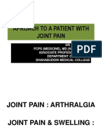 Aproach To A Patient With Joint Pain