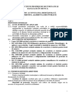 Instructiuni prpprii SSM in domeniul Alimentatiei Publice.doc