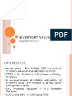 Inventory Valuation - Suggested Answer