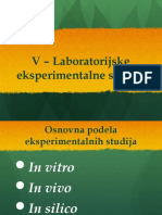 V-Laboratorijske Eksperimentalne Studije - 30nov2019
