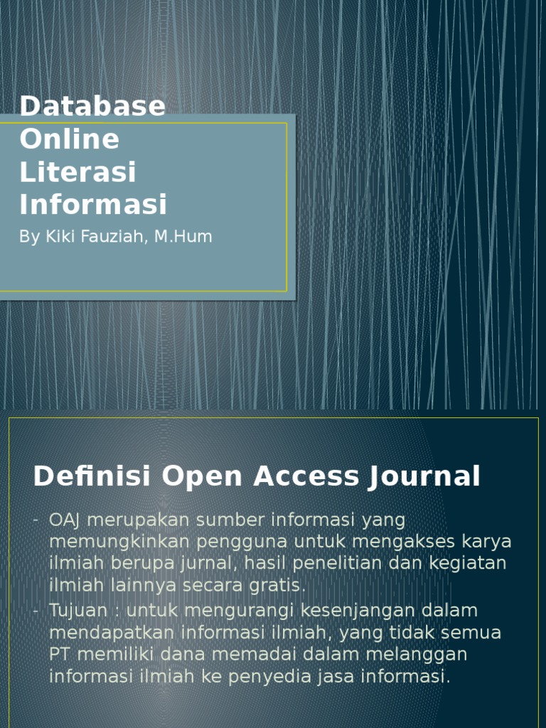 Open Access Journals and Databases Guide | PDF | Open Access | Academic ...