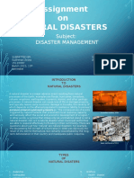 Disaster Management Assignment