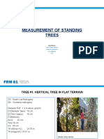 Measurement of Standing Trees: Tony Rose Santos Anne Armamento Iris Algabre T-2L