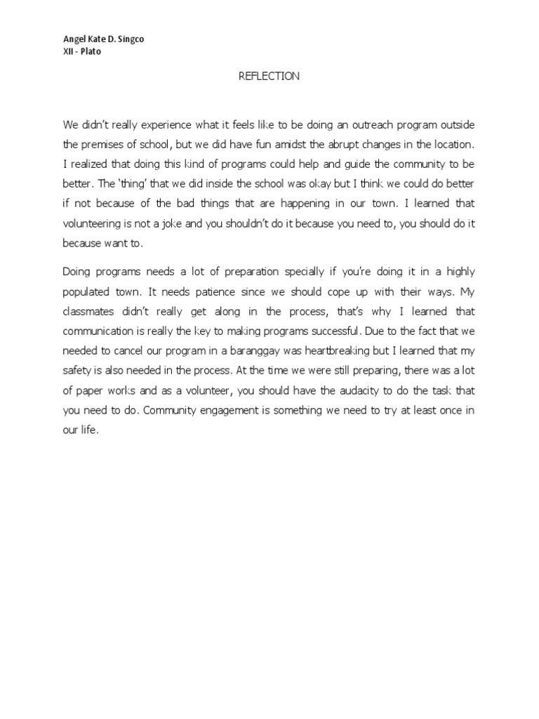 Insights on Community Outreach Programs | PDF