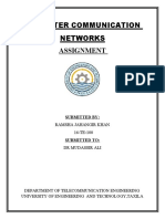 Computer Communication Networks: Assignment