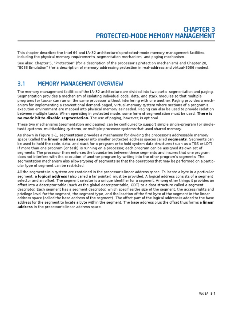 Intel Segmentation and Paging PDF PDF 64 Bit Computing Computer