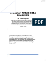 Dr. Riant Nugroho - Kebijakan Publik Di Era Demokrasi PDF