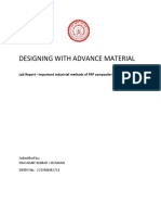 Designing With Advance Material: Lab Report - Important Industrial Methods of FRP Composite Fabrication