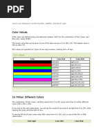 HTML Colors