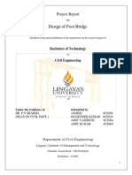 Design of Foot Bridge: Project Report