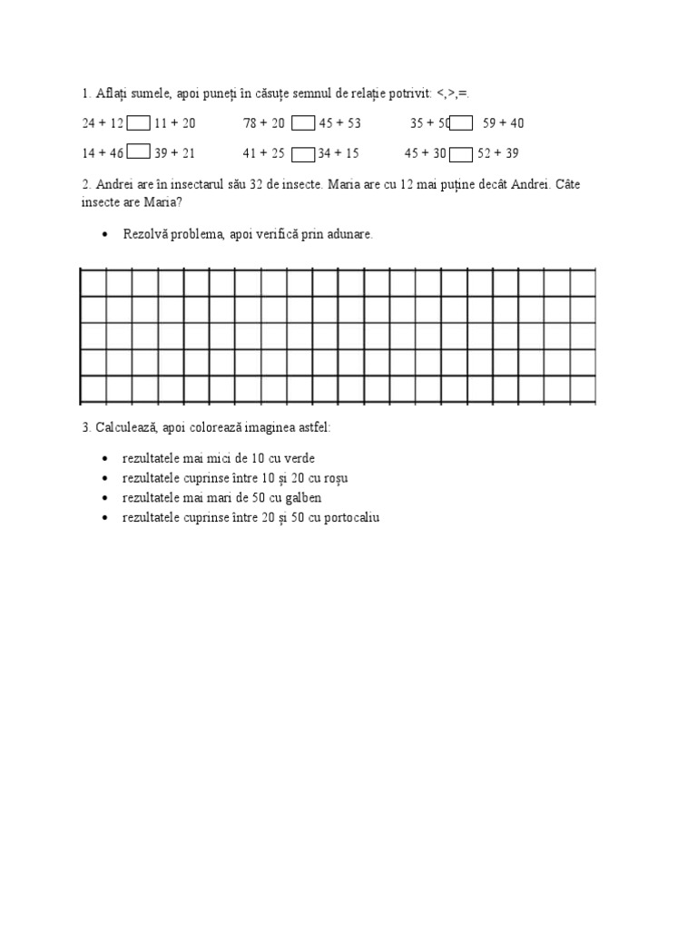 Fisa Matematica | PDF