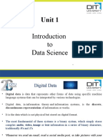 Unit 1: To Data Science